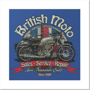 British Moto San Francisco 1968 Posters and Art